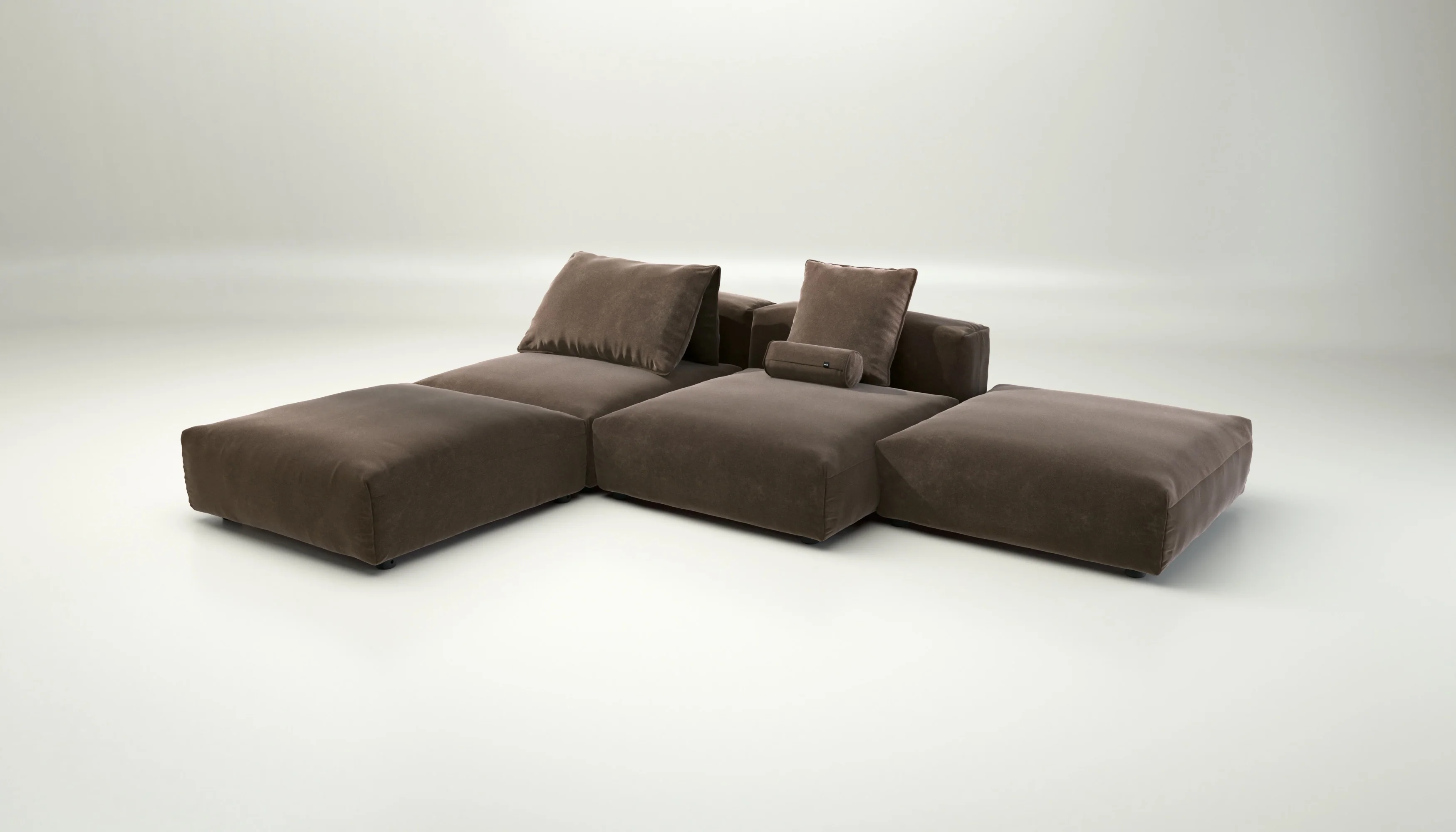 vetsak | Sofa Set 08 - Daybed - Suave - Espresso | Modulares Sofa | 6 Sitzer | Outdoor Island | Double lounger - Image 4