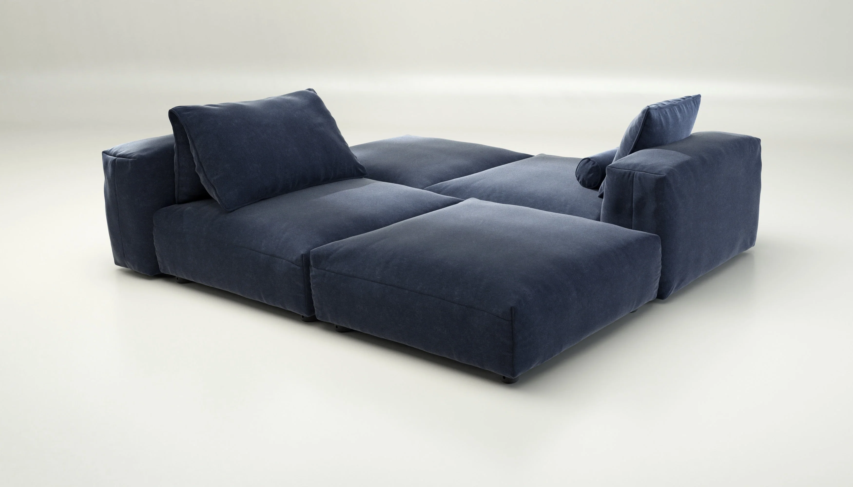 vetsak | Sofa Set 08 - Daybed - Suave - Navy | Modulares Sofa | 6 Sitzer | Outdoor Island | Double lounger - Image 3