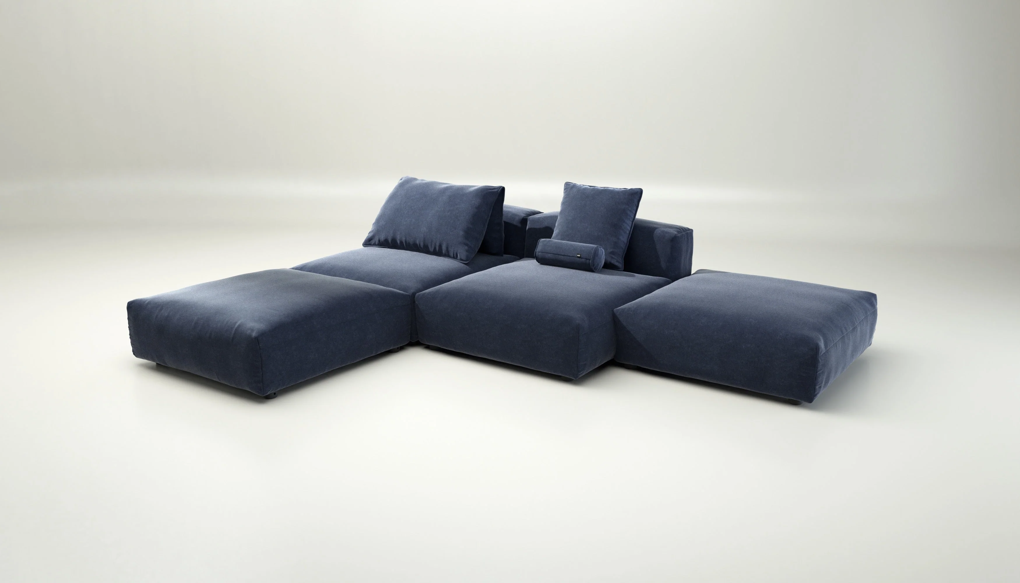 vetsak | Sofa Set 08 - Daybed - Suave - Navy | Modulares Sofa | 6 Sitzer | Outdoor Island | Double lounger - Image 4