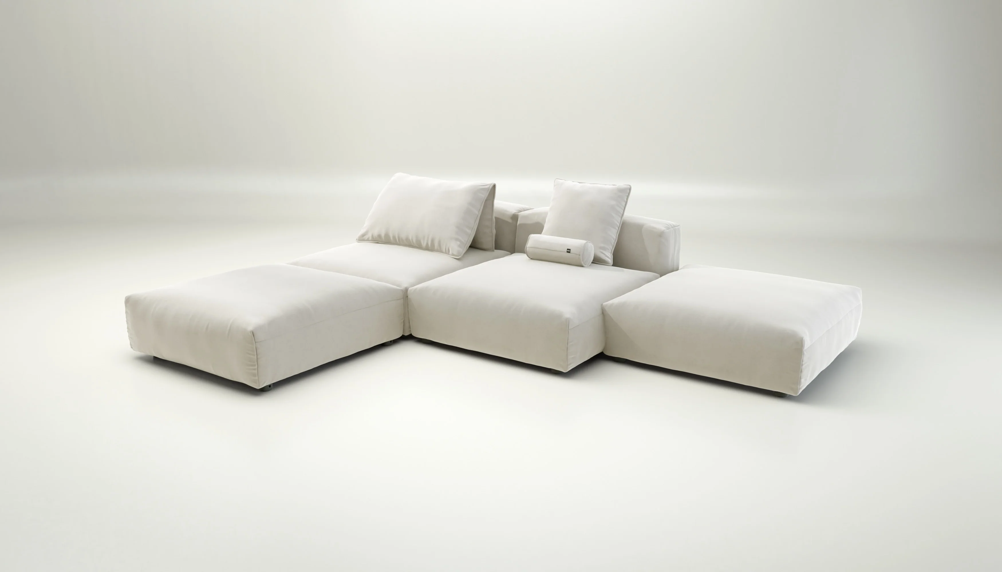 vetsak | Sofa Set 08 - Daybed - Suave - Pearl | Modular Sofa | 6 Seater | Outdoor Island | Double lounger - Image 4