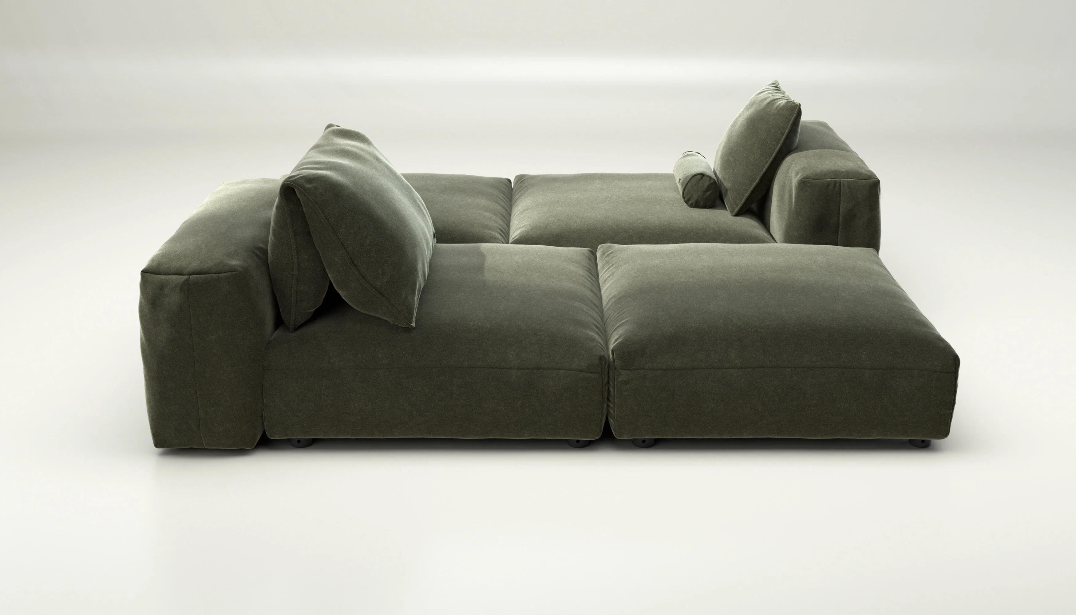 vetsak | Sofa Set 08 - Daybed - Suave - Pine | Modulares Sofa | 6 Sitzer | Outdoor Island | Double lounger
