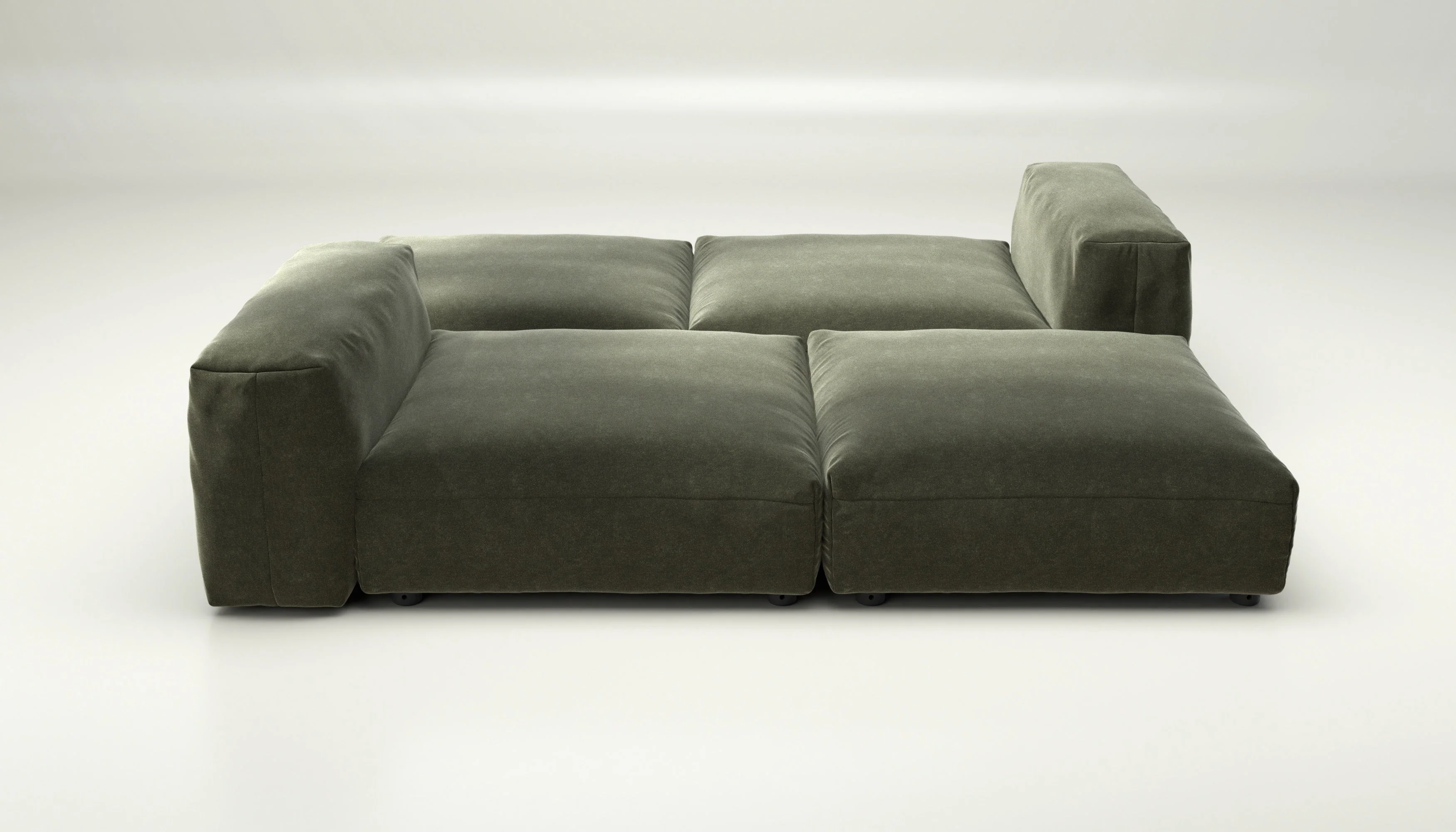 vetsak | Sofa Set 08 - Daybed - Suave - Pine | Modulares Sofa | 6 Sitzer | Outdoor Island | Double lounger - Image 2