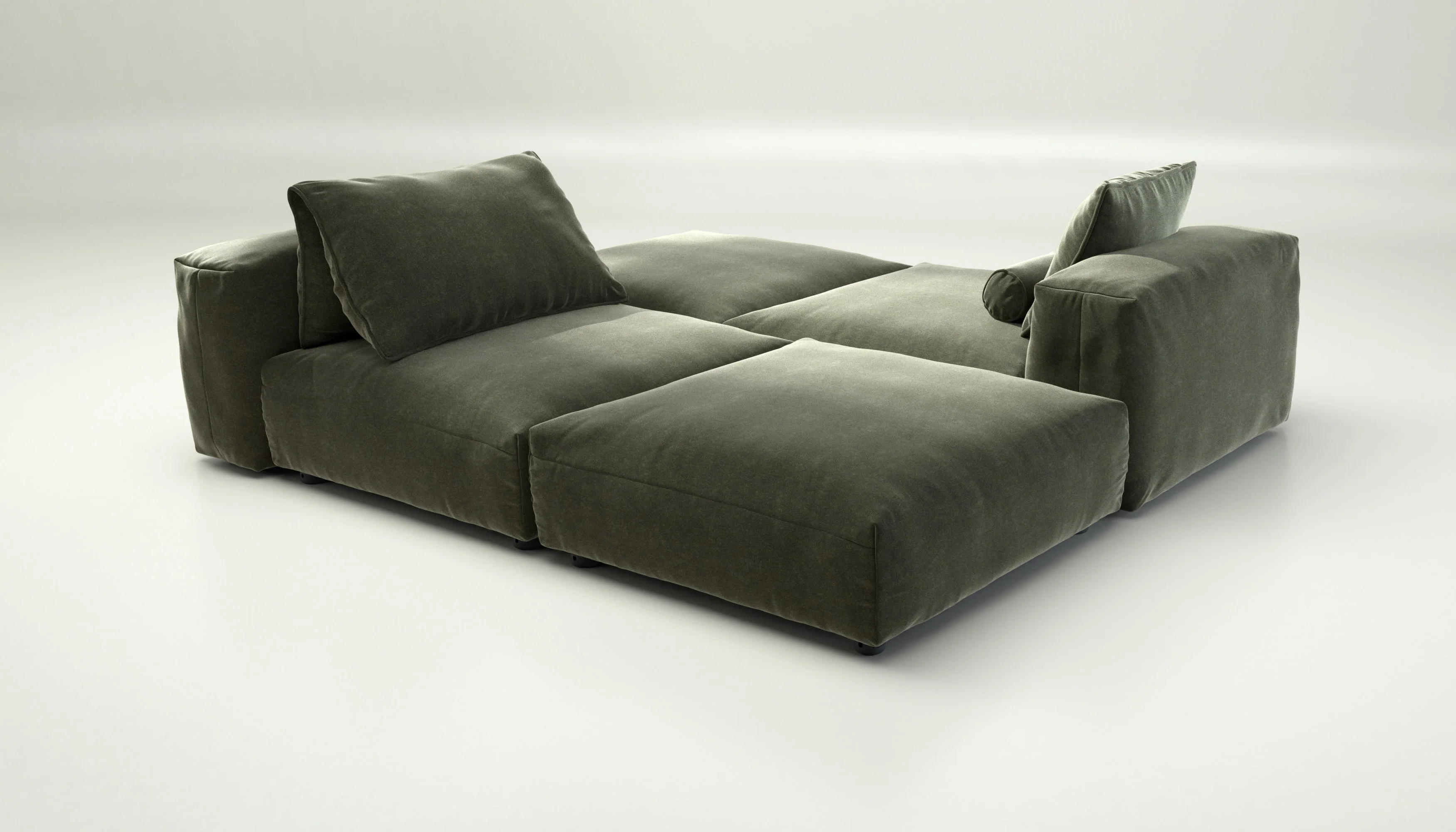 vetsak | Sofa Set 08 - Daybed - Suave - Pine | Modulares Sofa | 6 Sitzer | Outdoor Island | Double lounger - Image 3