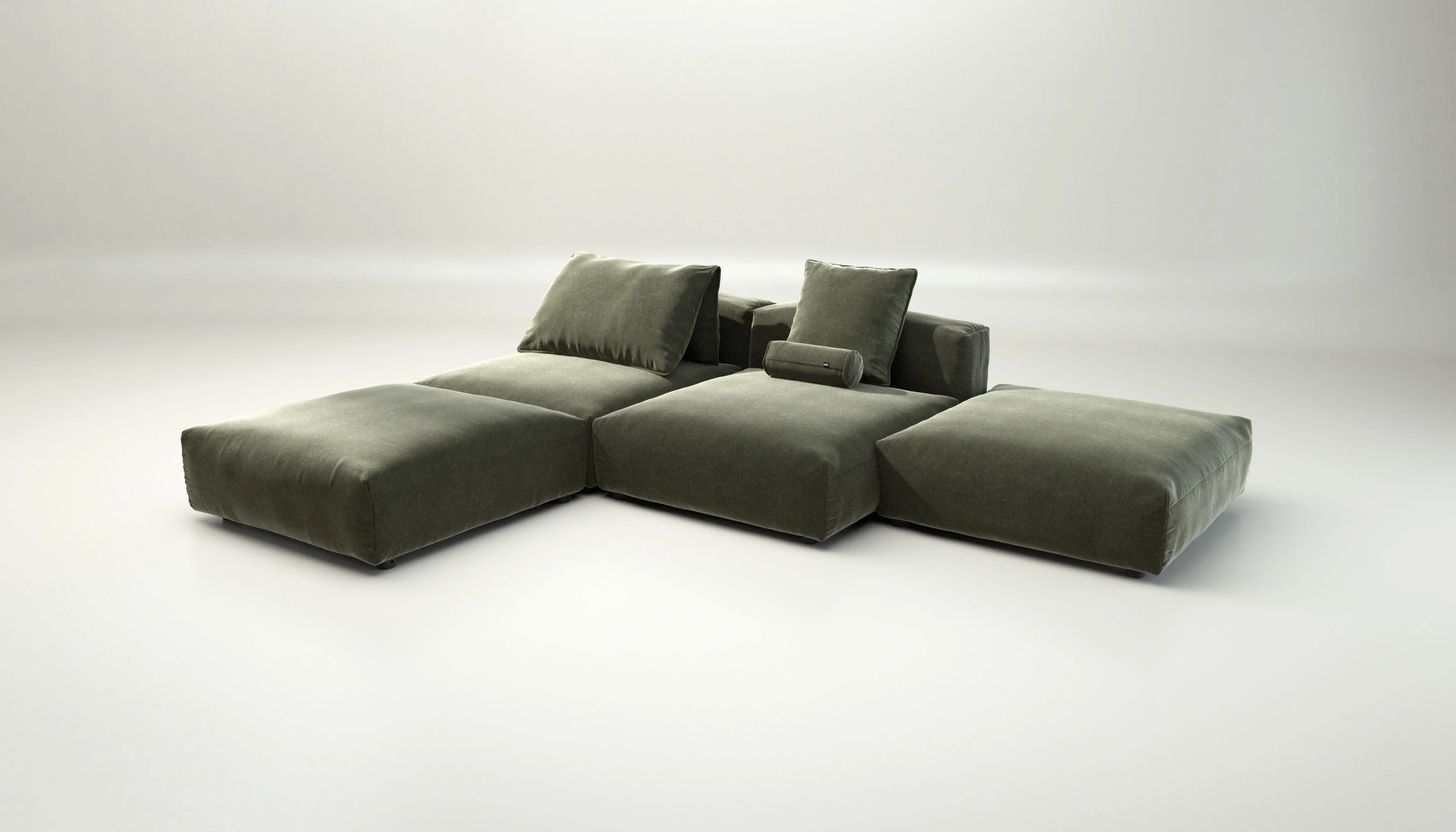vetsak | Sofa Set 08 - Daybed - Suave - Pine | Modulares Sofa | 6 Sitzer | Outdoor Island | Double lounger - Image 4