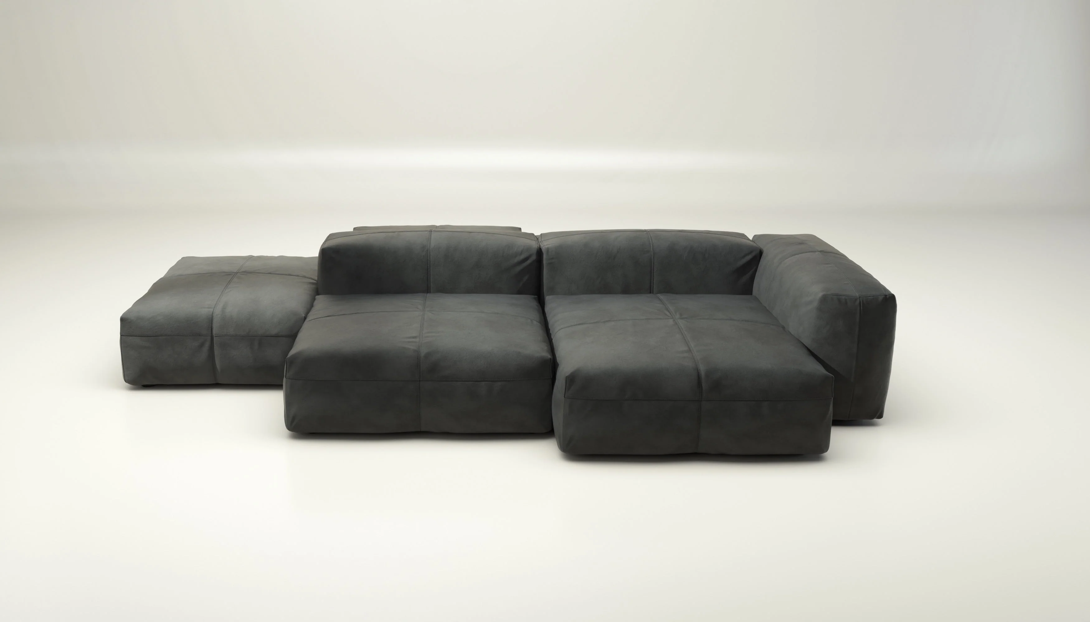 vetsak | Sofa Set 09 - The Island - Leather - Cacao | Modulares Sofa | 7 Sitzer | Sofa Island - Image 2