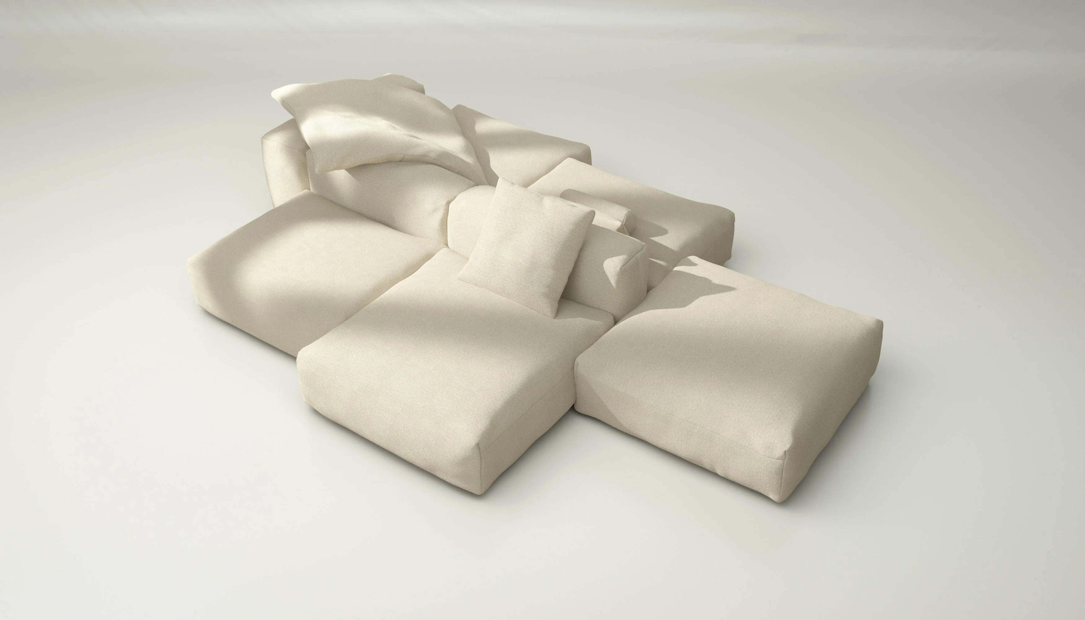vetsak | Sofa Set 09 - The Island - Loop Loop - Duna | Modulares Sofa | 7 Sitzer | Sofa Island - Image 3