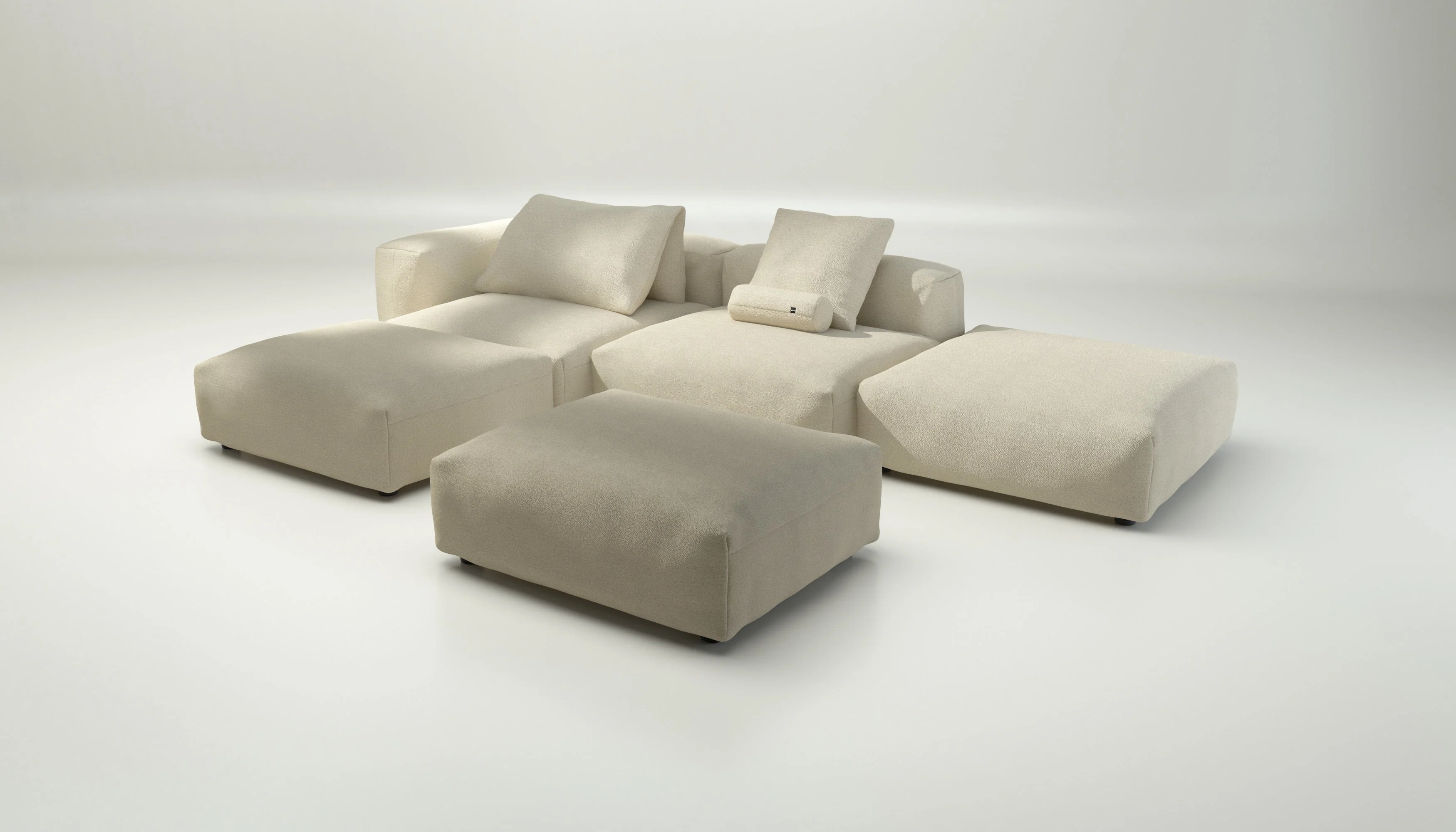 vetsak | Sofa Set 09 - The Island - Loop Loop - Duna | Modulares Sofa | 7 Sitzer | Sofa Island - Image 4