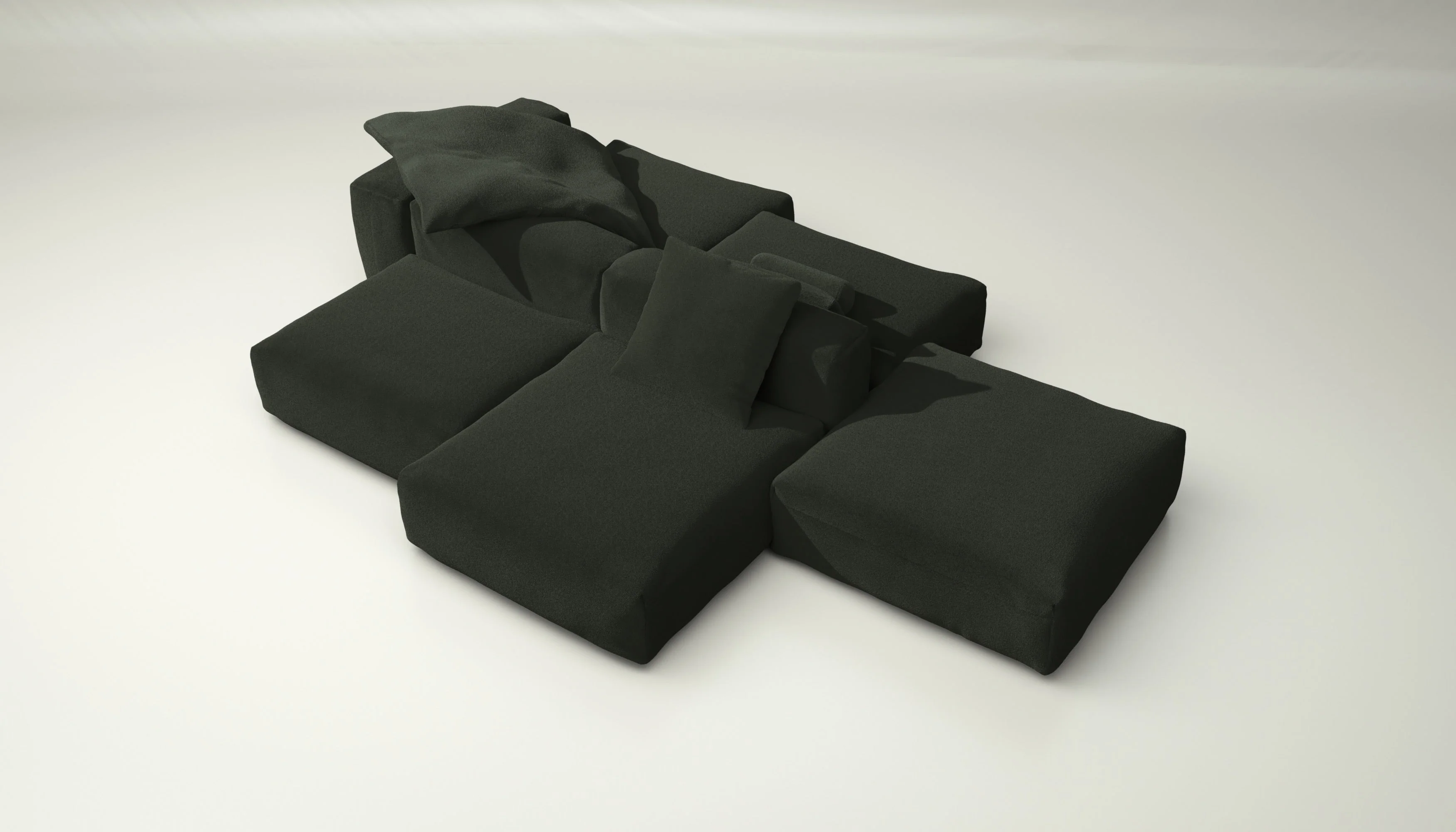 vetsak | Sofa Set 09 - The Island - Loop Loop - Mousse | Modulares Sofa | 7 Sitzer | Sofa Island - Image 3