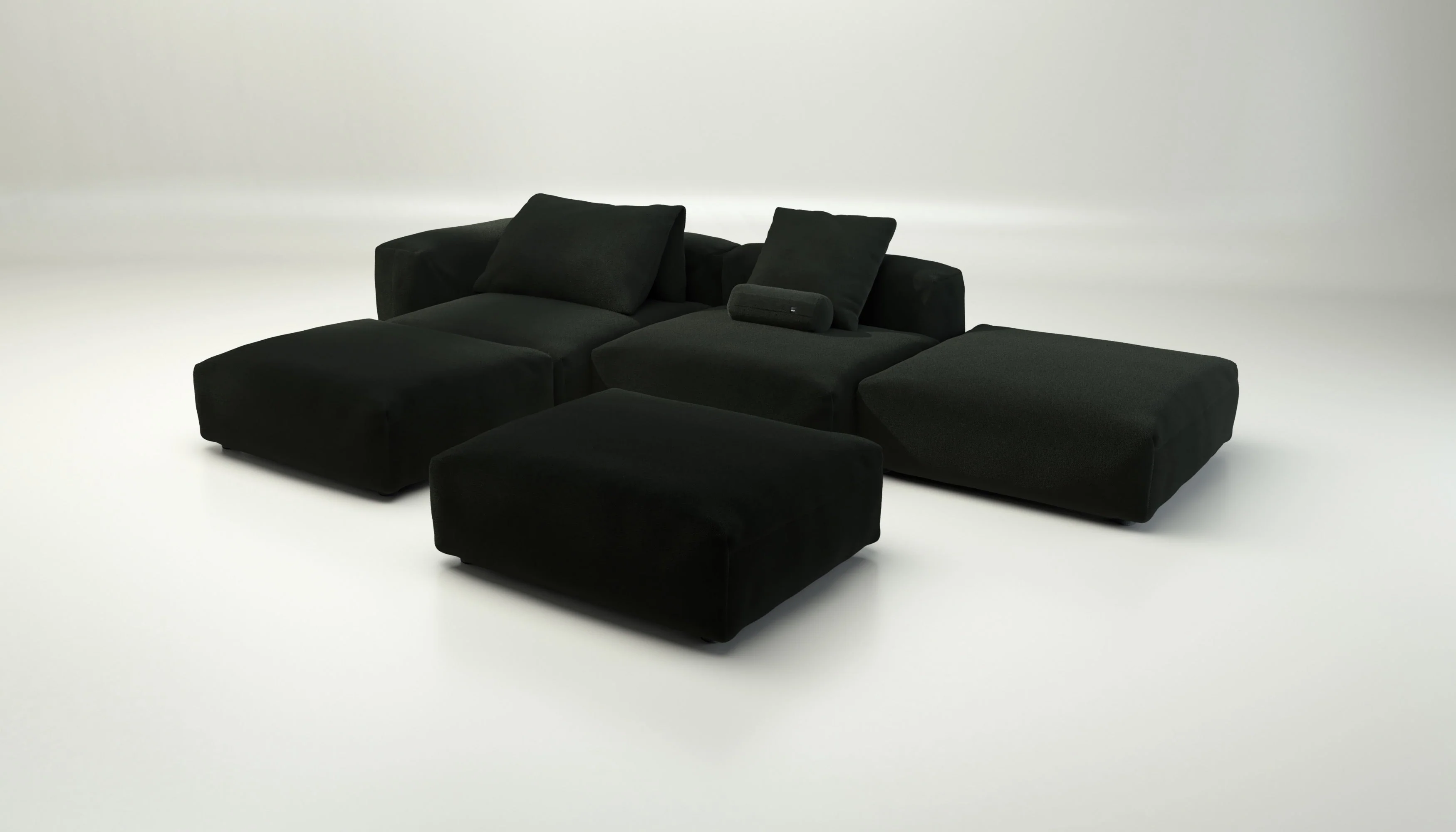 vetsak | Sofa Set 09 - The Island - Loop Loop - Mousse | Modulares Sofa | 7 Sitzer | Sofa Island - Image 4