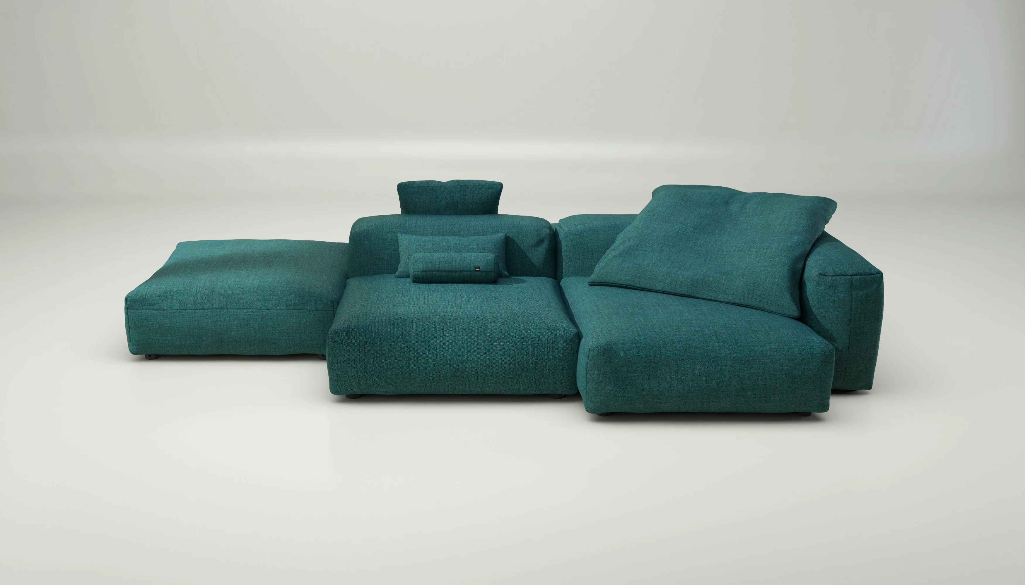 vetsak | Sofa Set 09 - The Island - Pique - Cedar | Modular Sofa | 7 Seater | Sofa Island