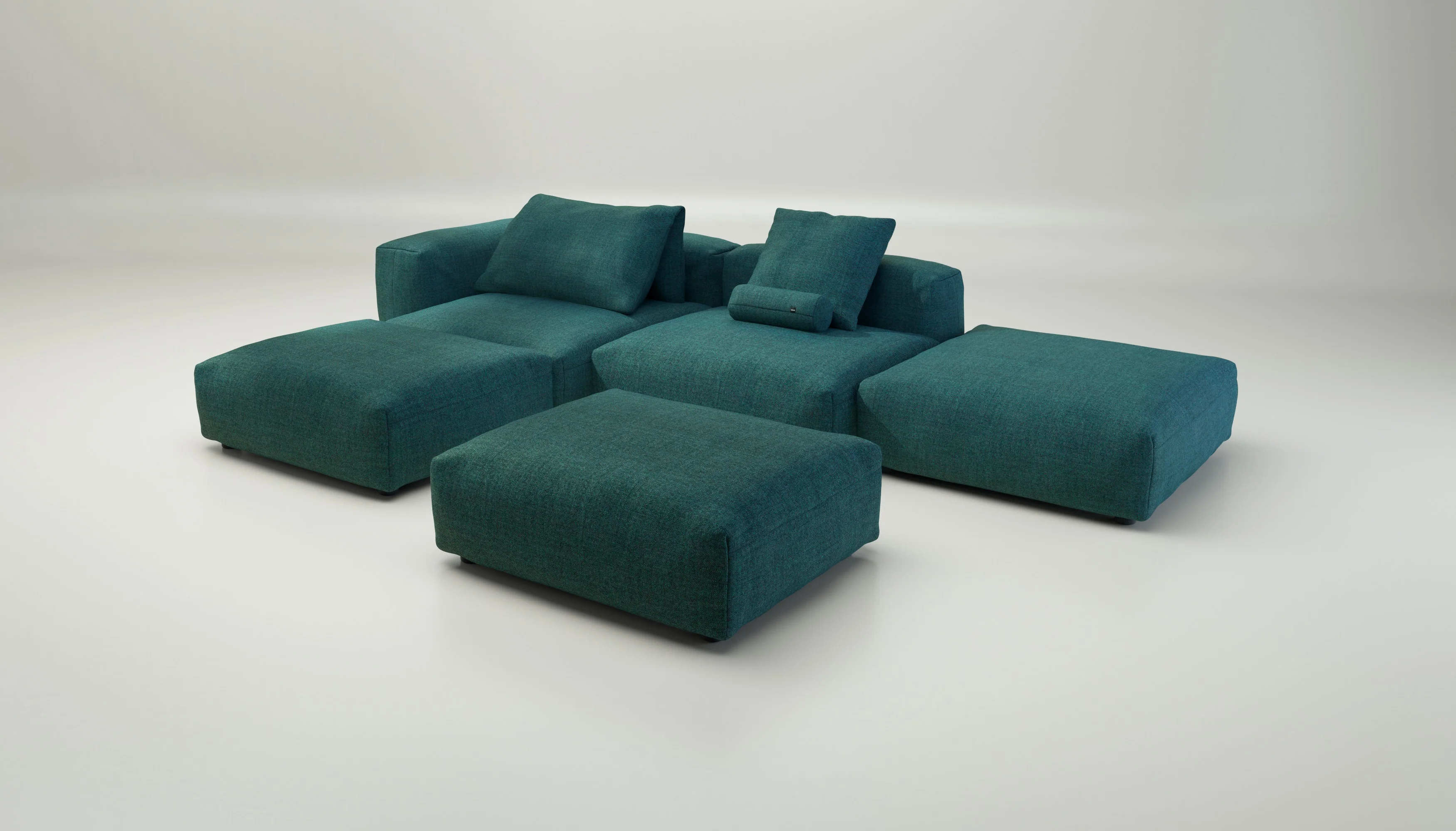 vetsak | Sofa Set 09 - The Island - Pique - Cedar | Modular Sofa | 7 Seater | Sofa Island - Image 4