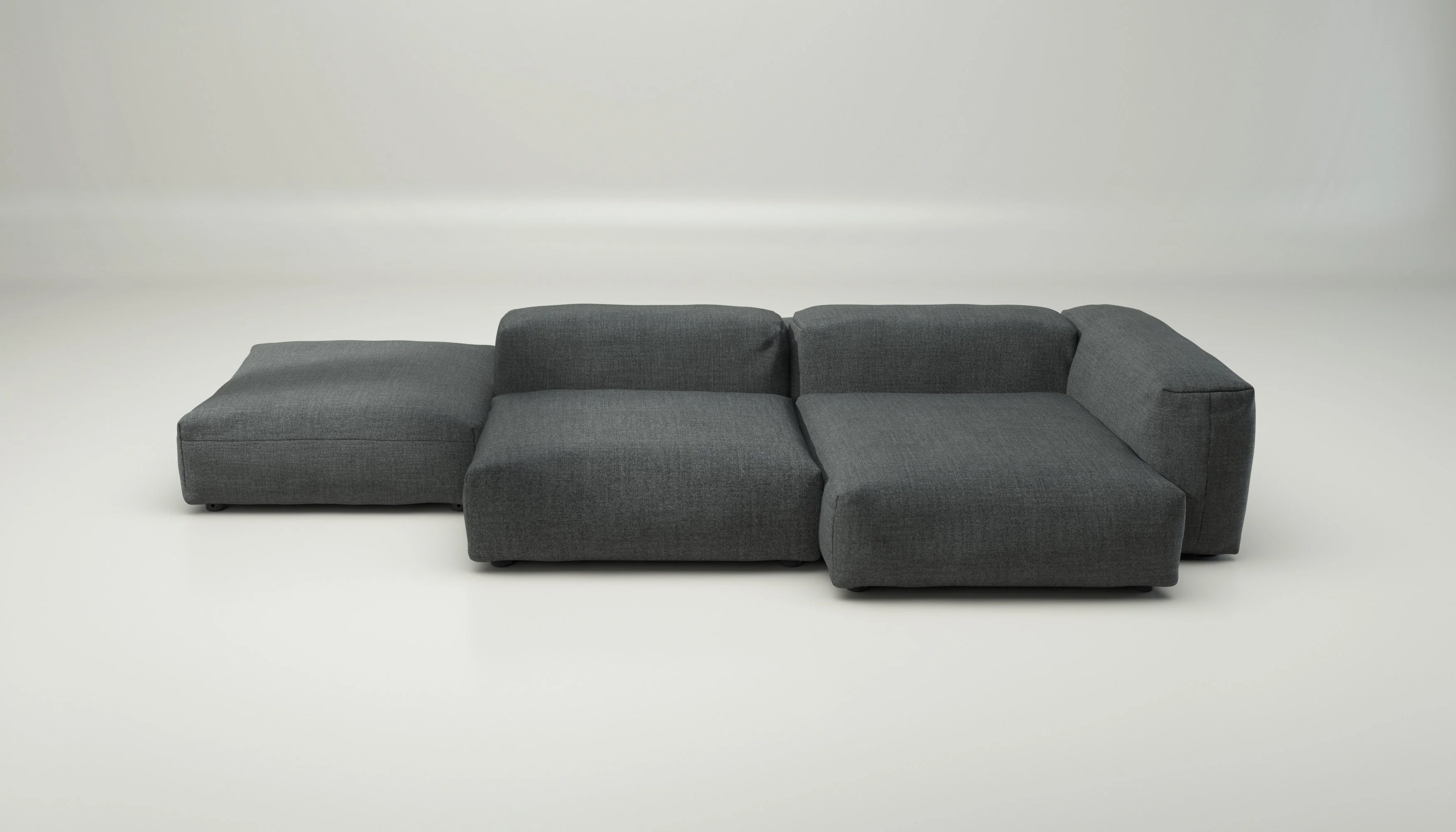 vetsak | Sofa Set 09 - The Island - Pique - Dark Grey | Modular Sofa | 7 Seater | Sofa Island - Image 2