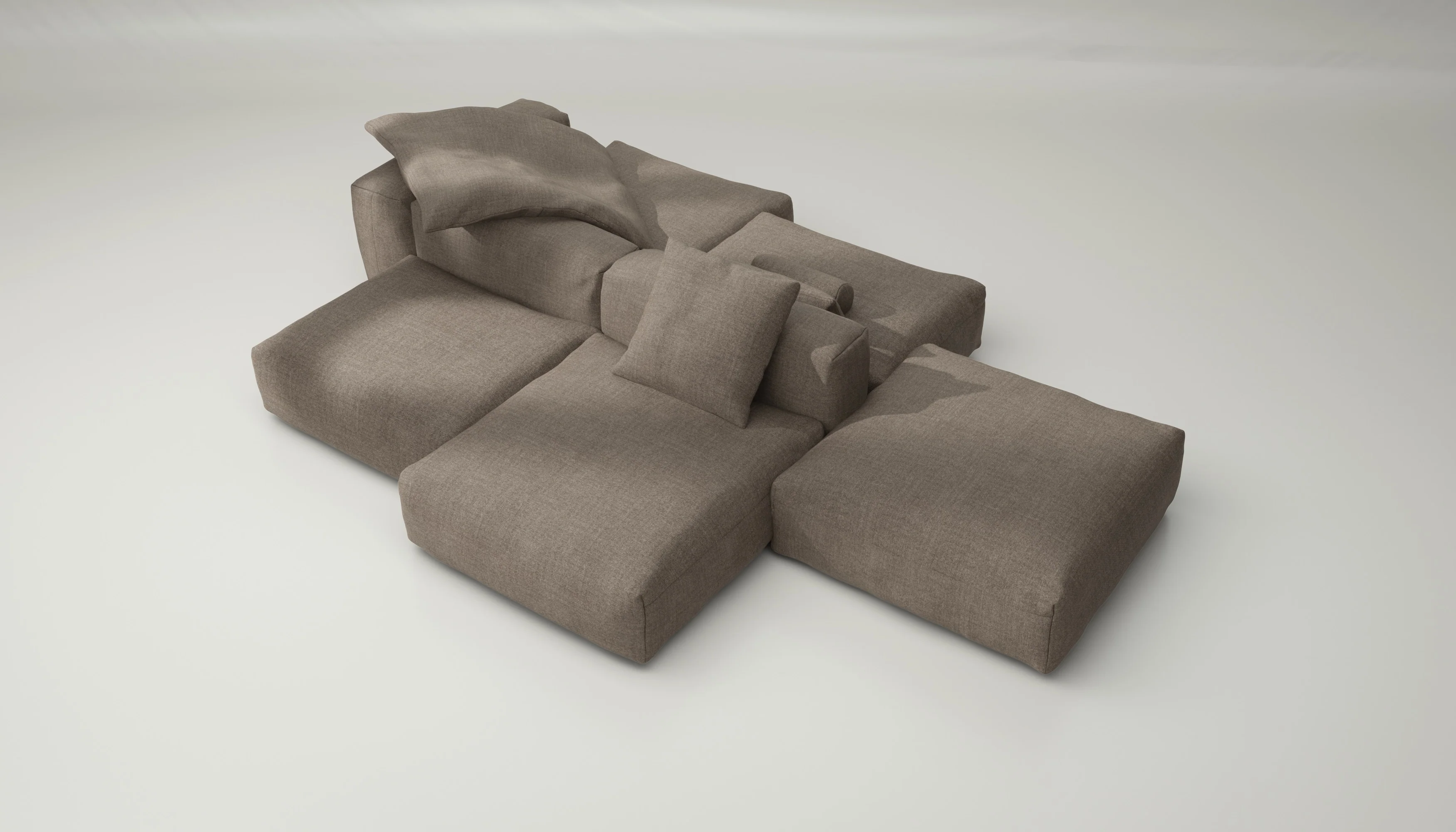 vetsak | Sofa Set 09 - The Island - Pique - Stone | Modular Sofa | 7 Seater | Sofa Island - Image 3