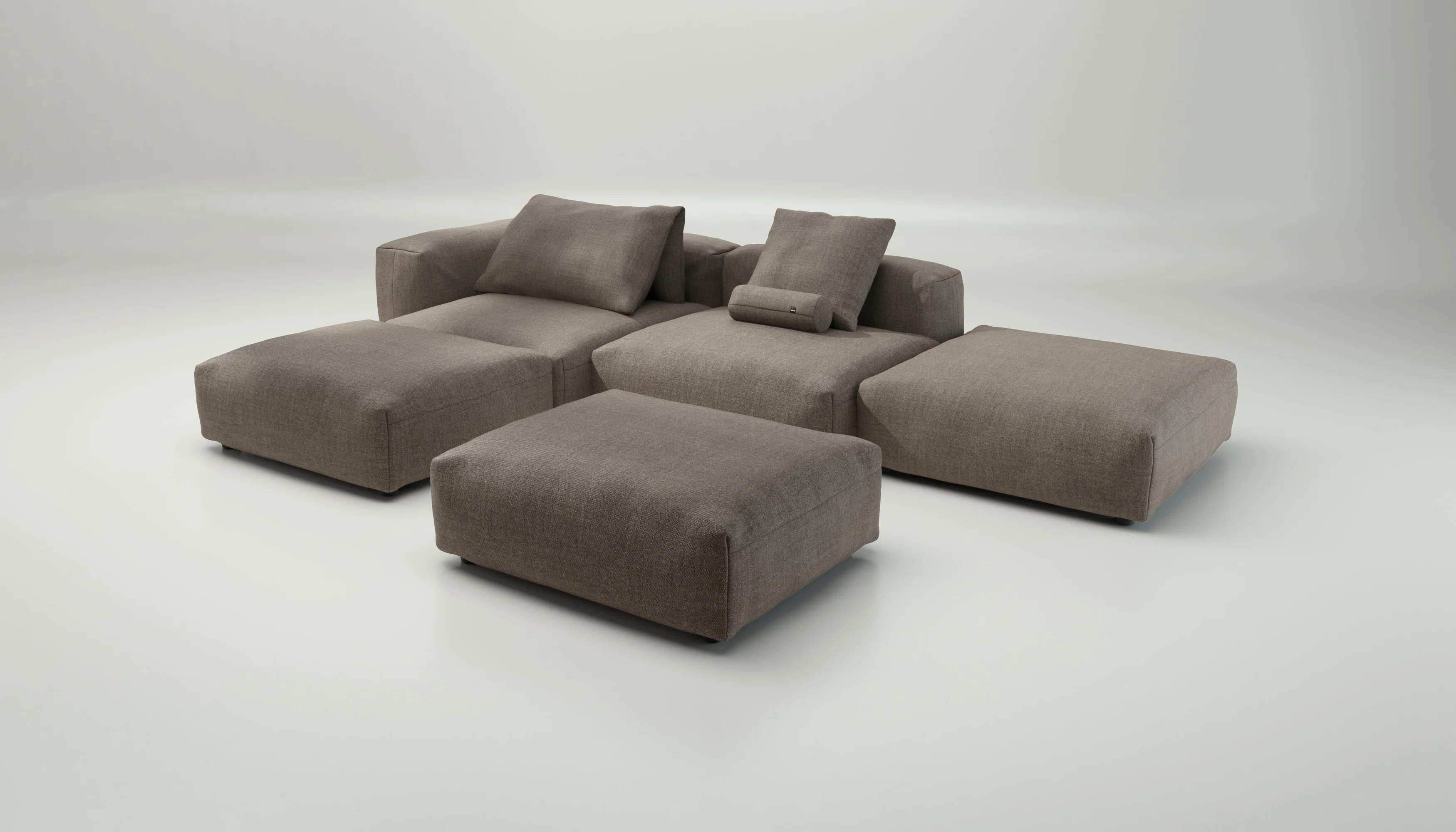 vetsak | Sofa Set 09 - The Island - Pique - Stone | Modular Sofa | 7 Seater | Sofa Island - Image 4