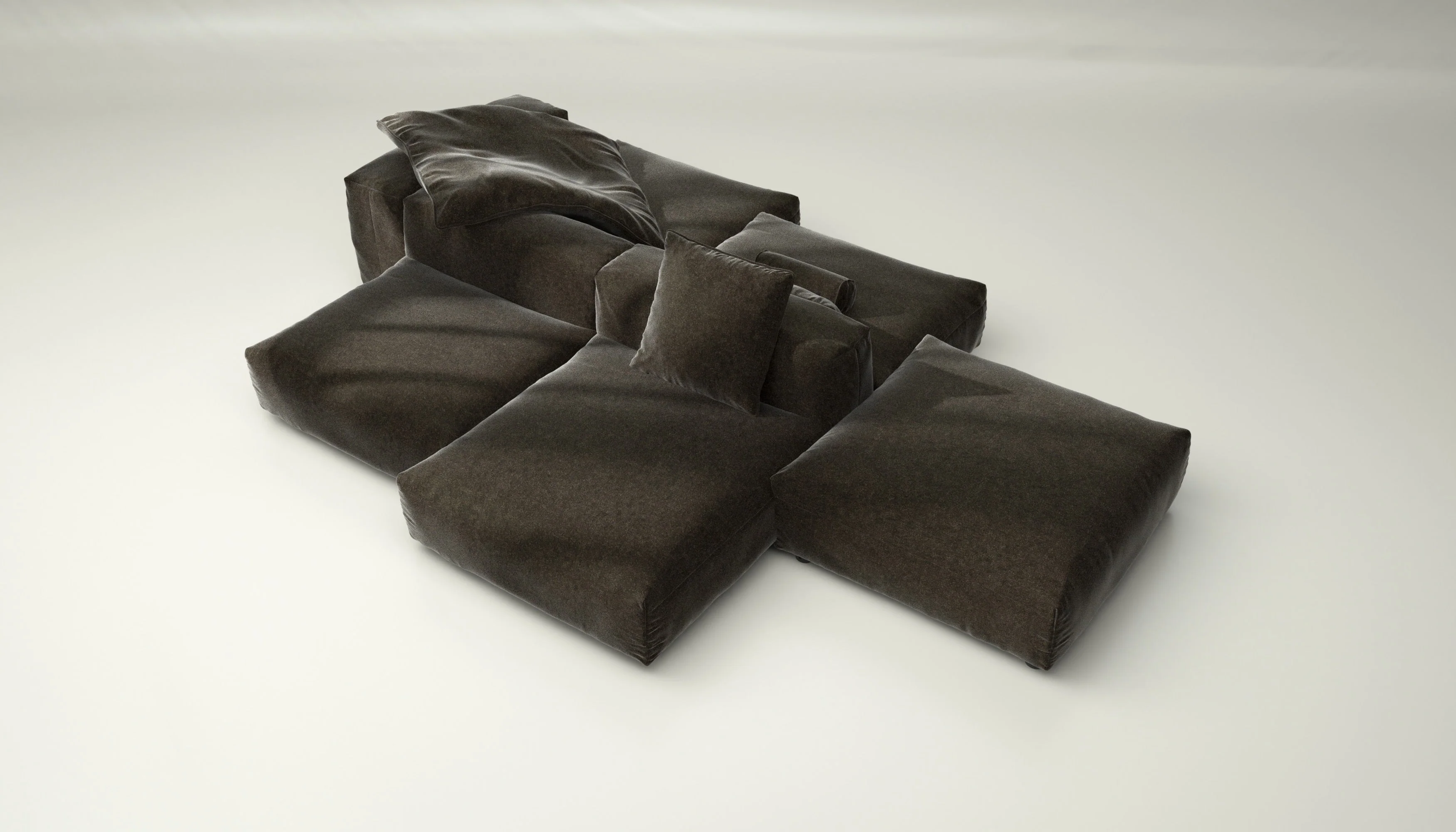 vetsak | Sofa Set 09 - The Island - Suave - Anthracite | Modular Sofa | 7 Seater | Sofa Island - Image 3