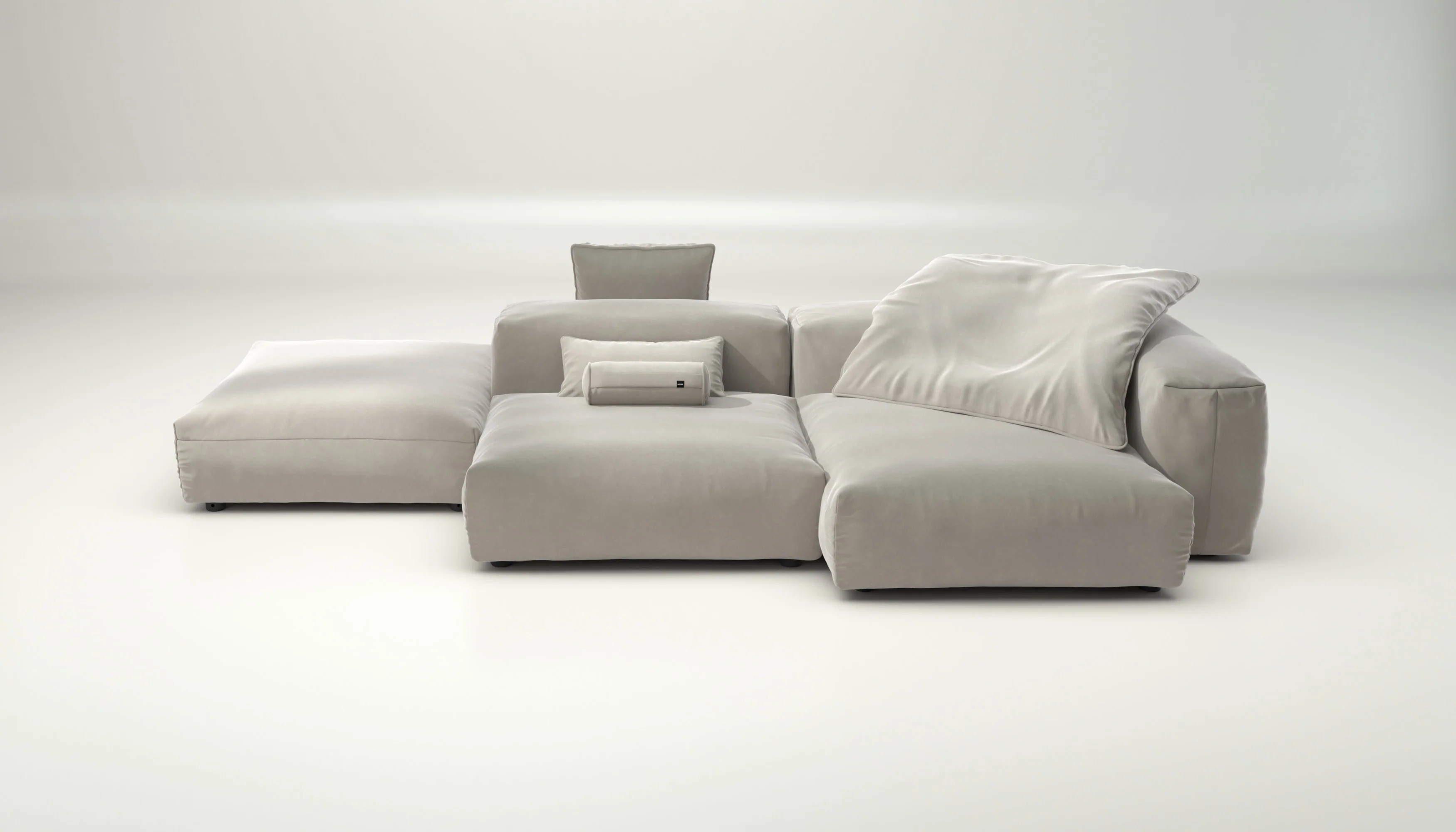 vetsak | Sofa Set 09 - The Island - Suave - Clay | Modulares Sofa | 7 Sitzer | Sofa Island