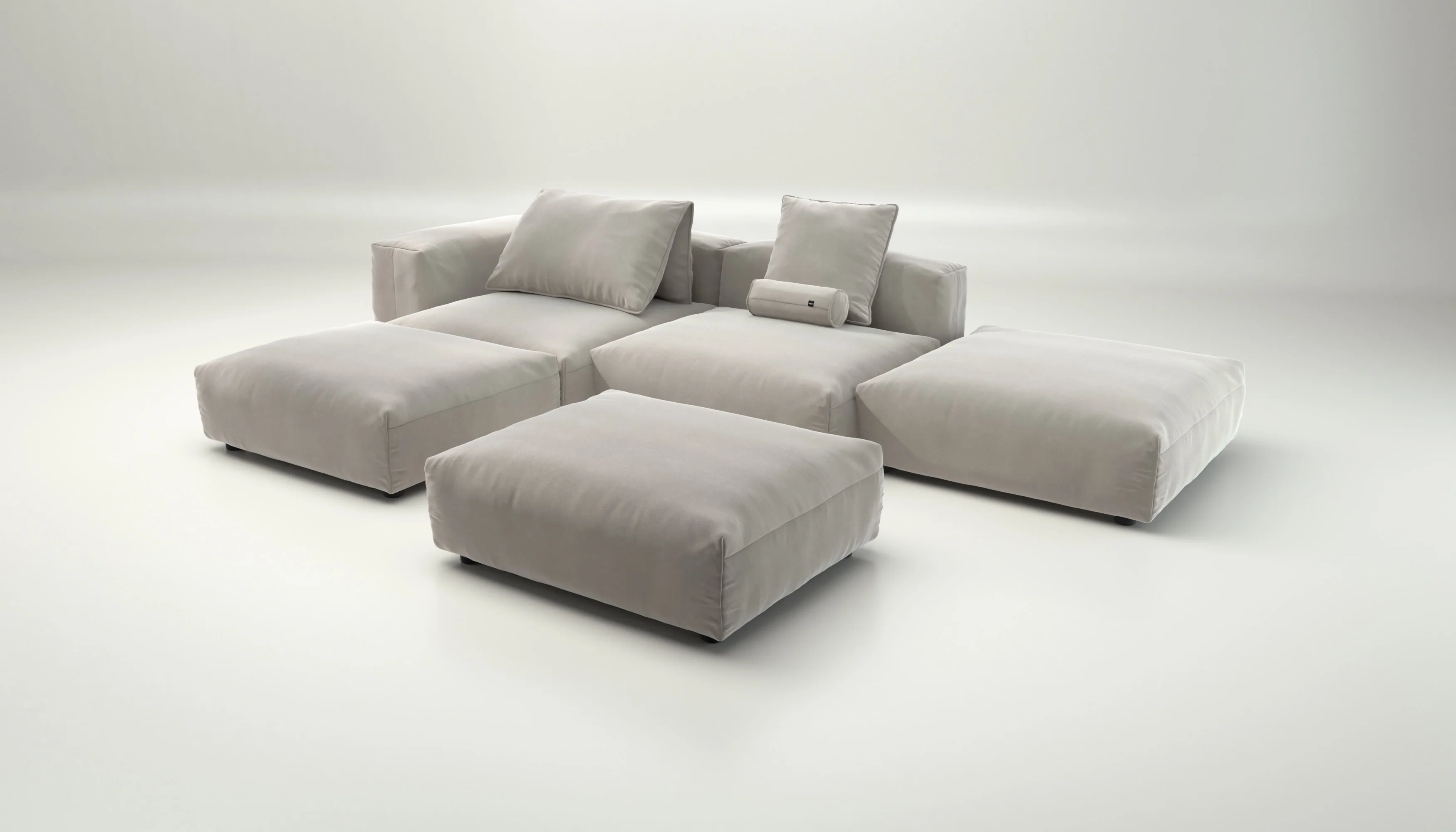 vetsak | Sofa Set 09 - The Island - Suave - Clay | Modulares Sofa | 7 Sitzer | Sofa Island - Image 4