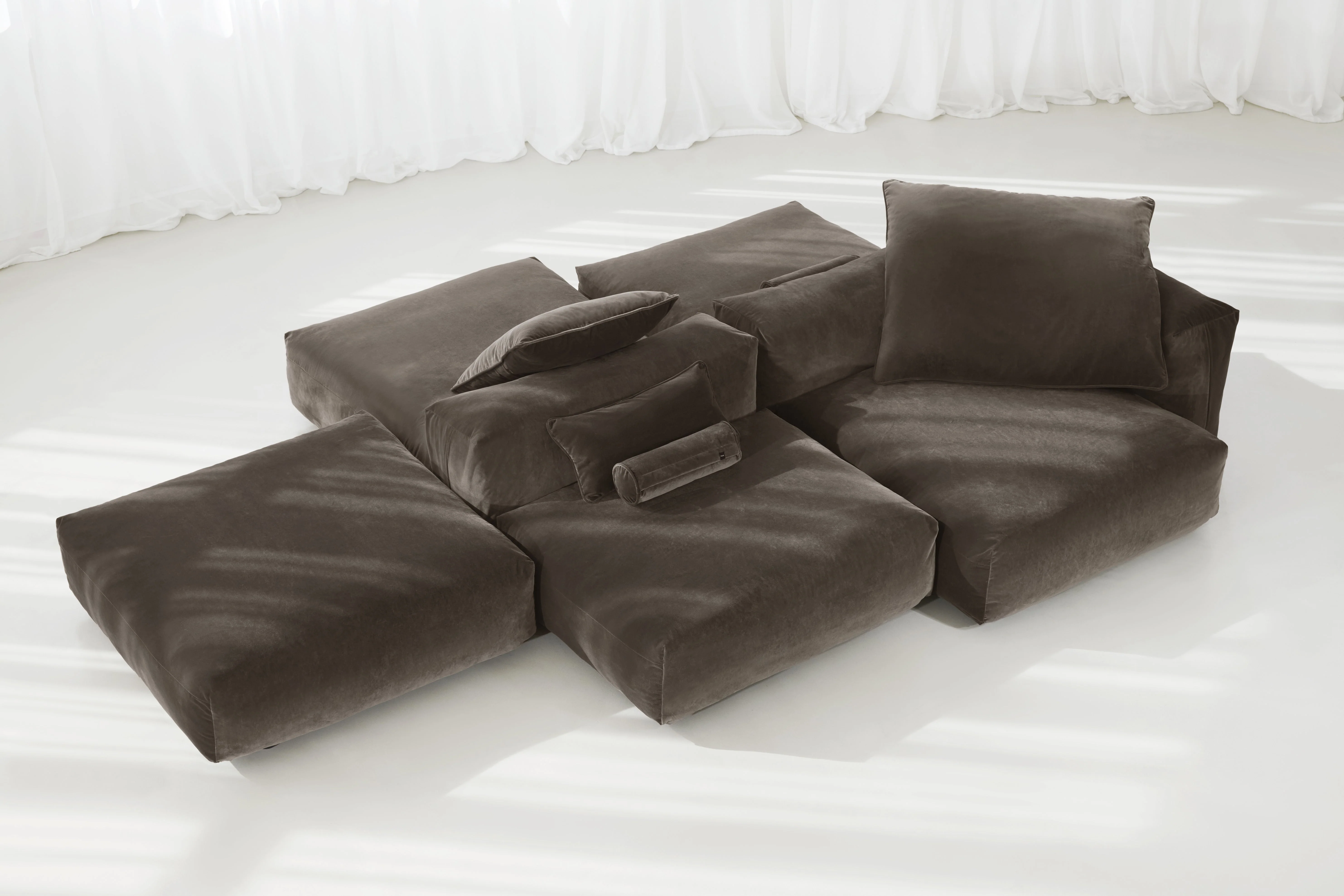 vetsak | Sofa Set 09 - The Island - Suave - Espresso | Modulares Sofa | 7 Sitzer | Sofa Island - Image 5
