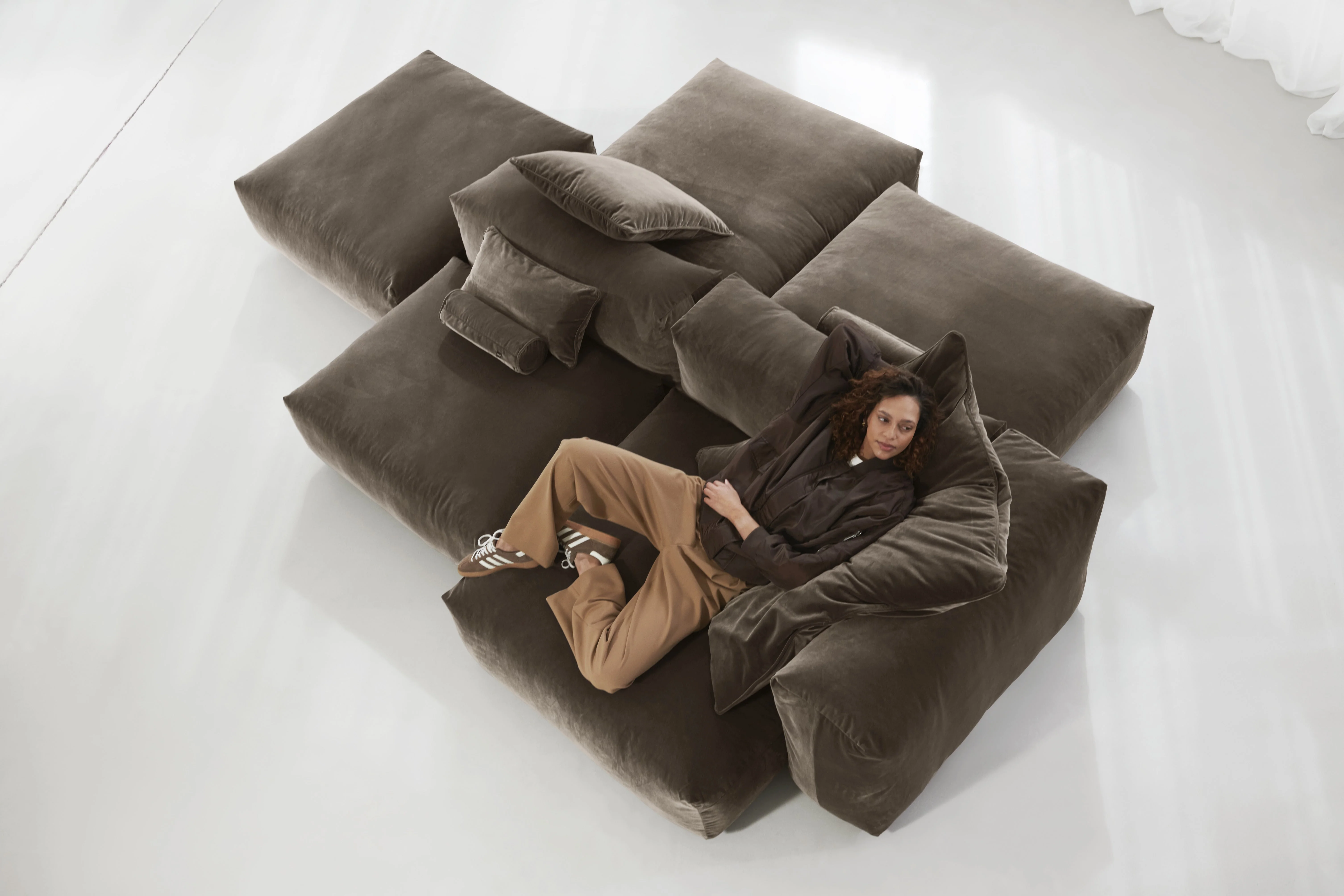 vetsak | Sofa Set 09 - The Island - Suave - Espresso | Modulares Sofa | 7 Sitzer | Sofa Island - Image 6