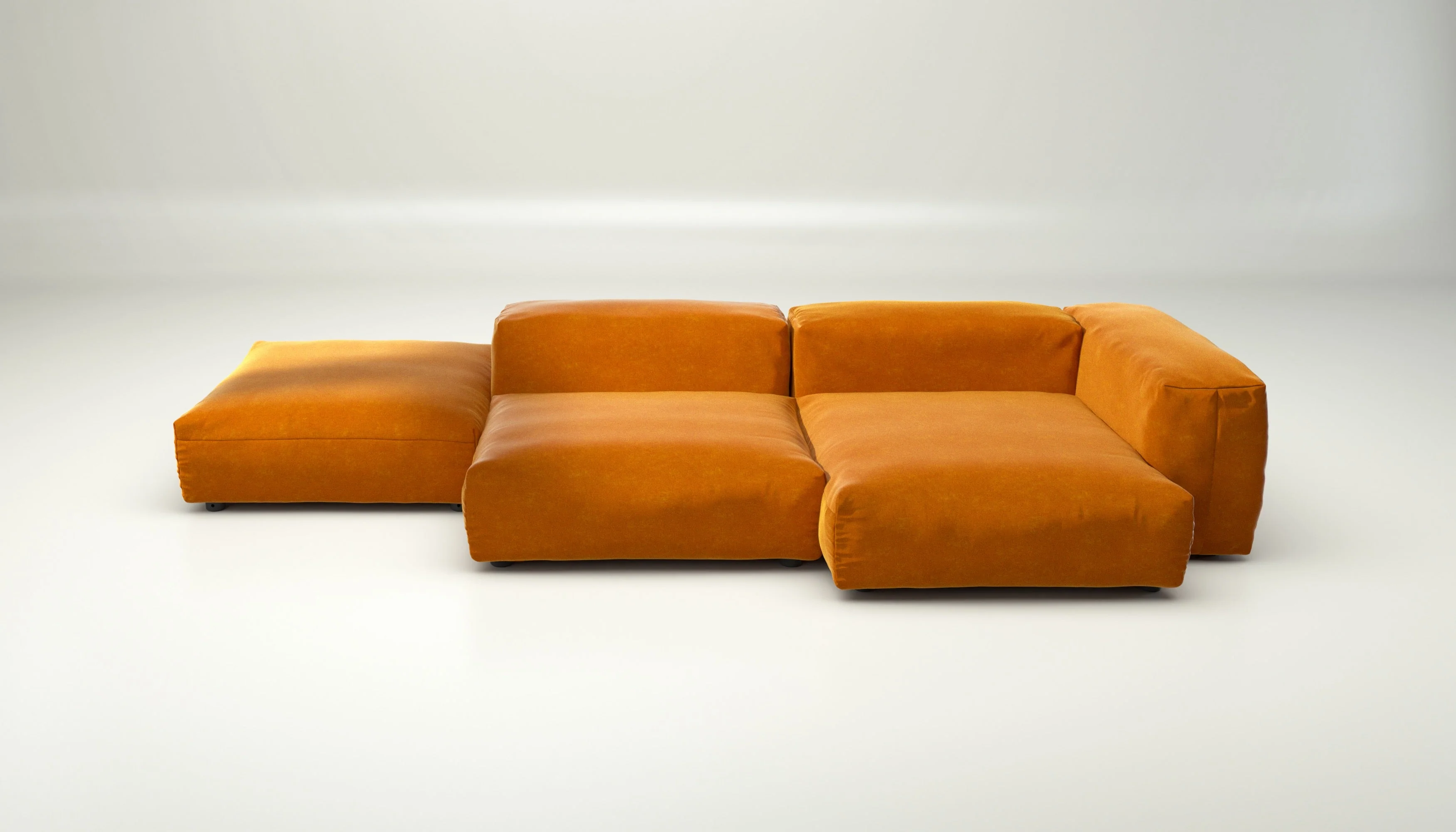 vetsak | Sofa Set 09 - The Island - Suave - Orange Blaze | Modulares Sofa | 7 Sitzer | Sofa Island - Image 2