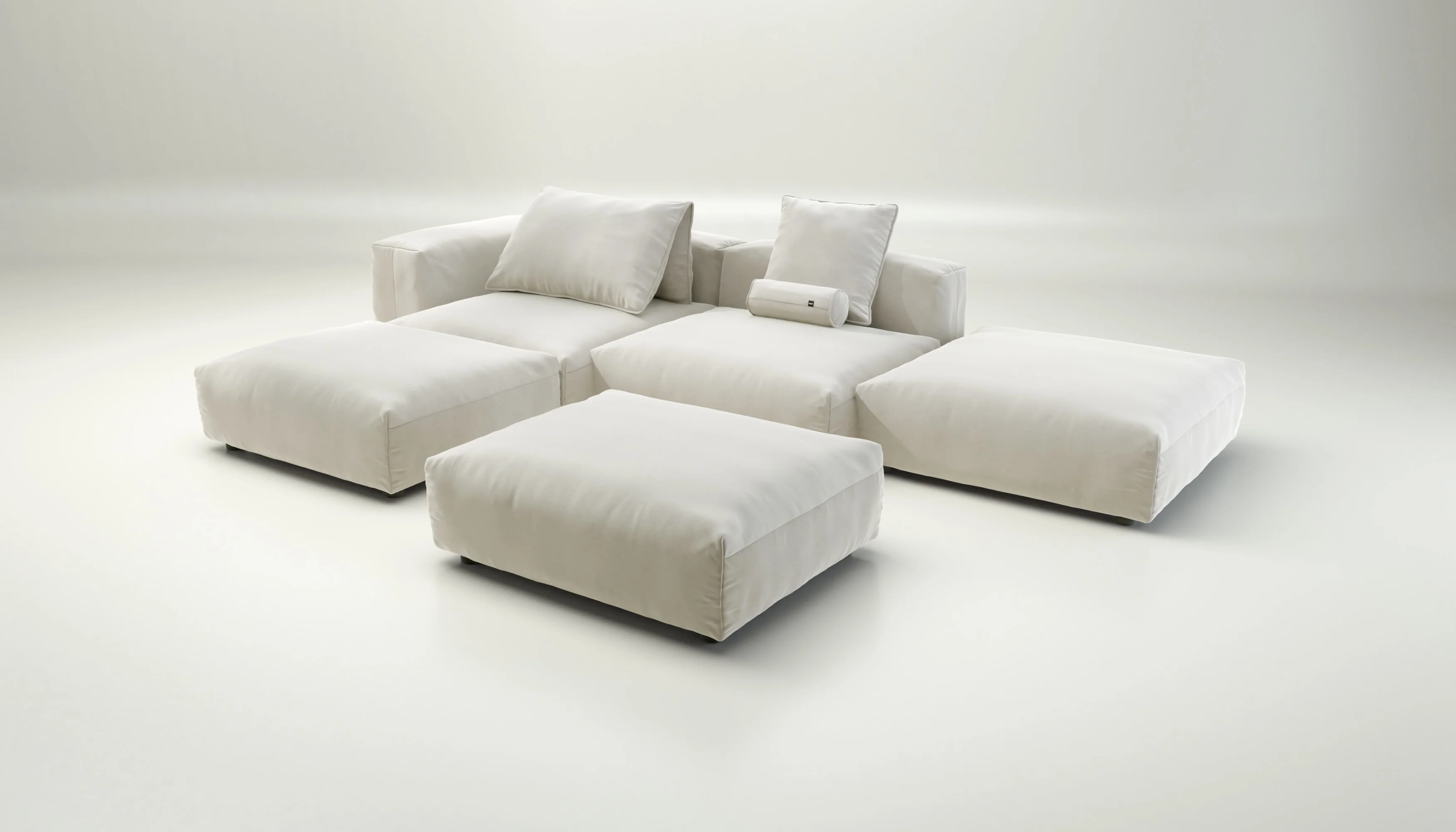 vetsak | Sofa Set 09 - The Island - Suave - Pearl | Modular Sofa | 7 Seater | Sofa Island - Image 3