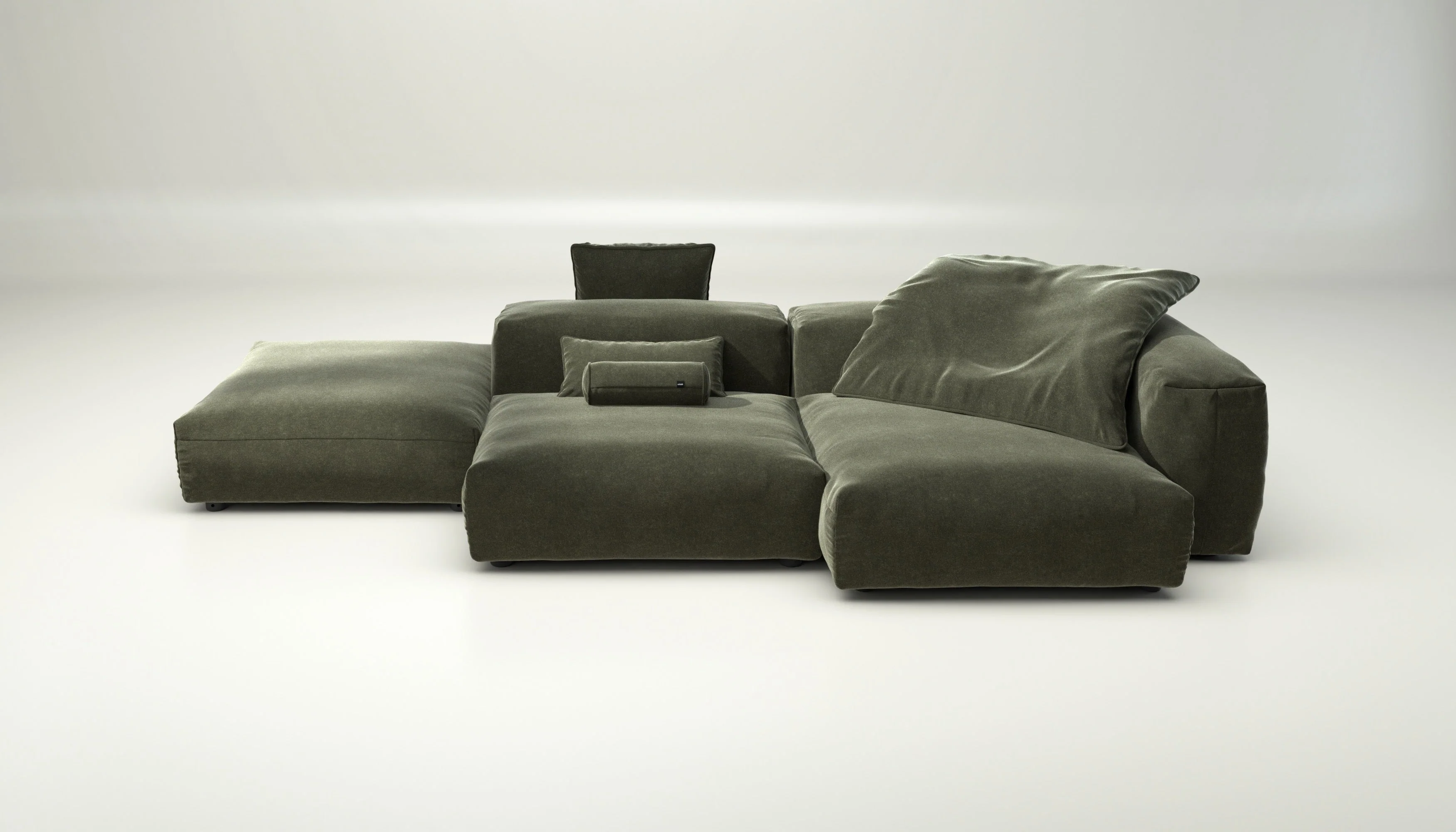 vetsak | Sofa Set 09 - The Island - Suave - Pine | Modulares Sofa | 7 Sitzer | Sofa Island