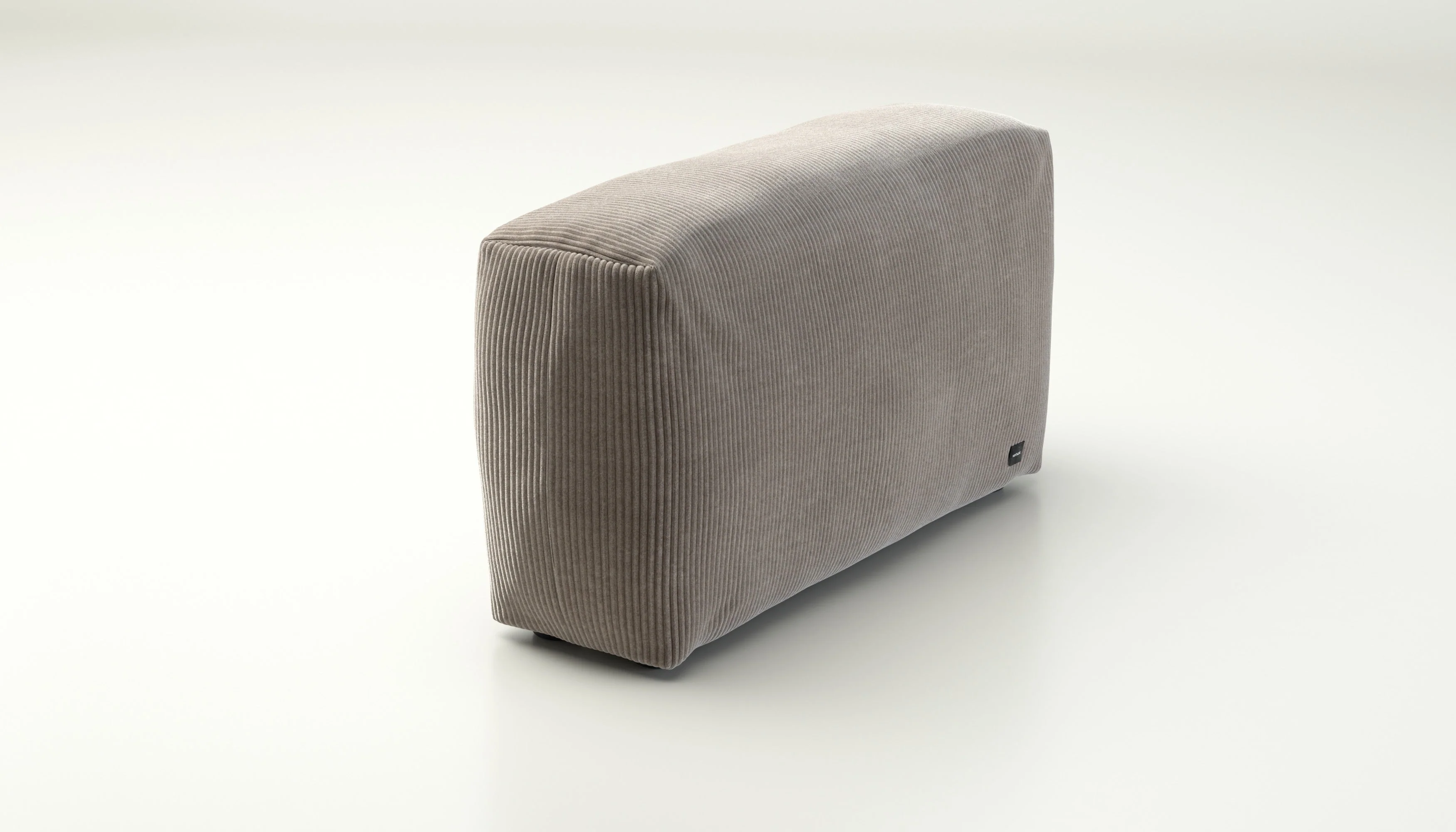 vetsak | Sofa Side Large - Cord Velour - Platinum