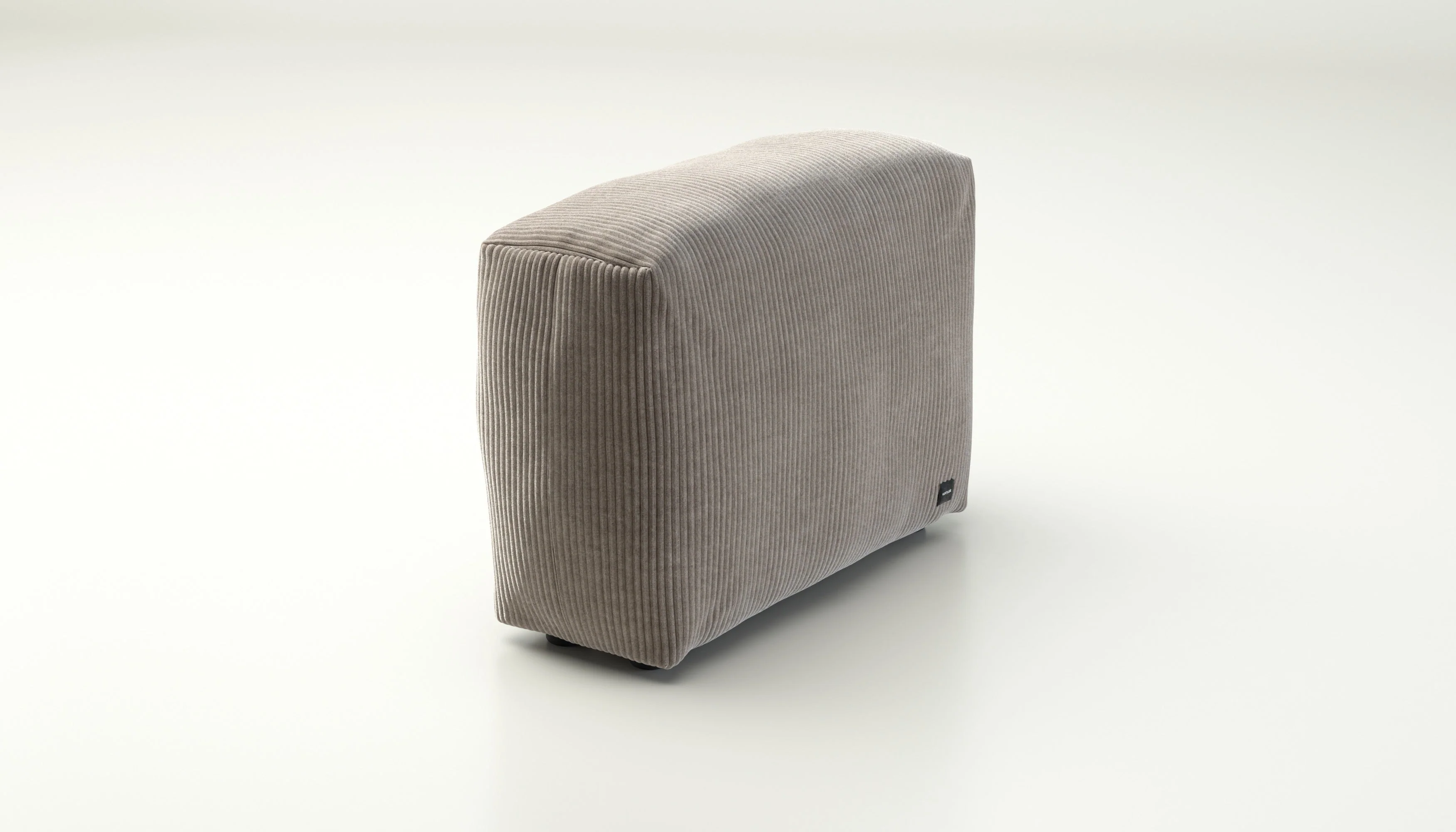 vetsak | Sofa Side Medium - Cord Velour - Platinum